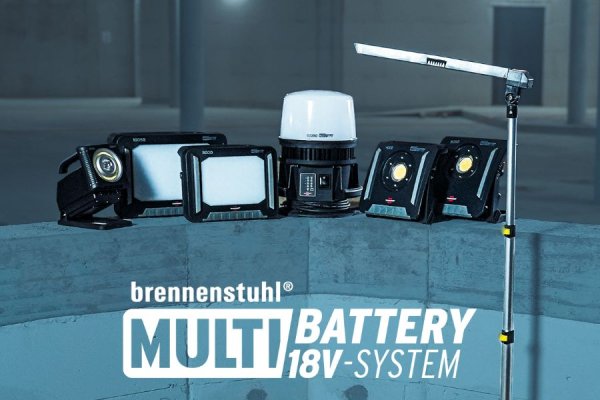 Nieuwe merken elektrisch gereedschap in het Multi Battery 18V System van Brennenstuhl