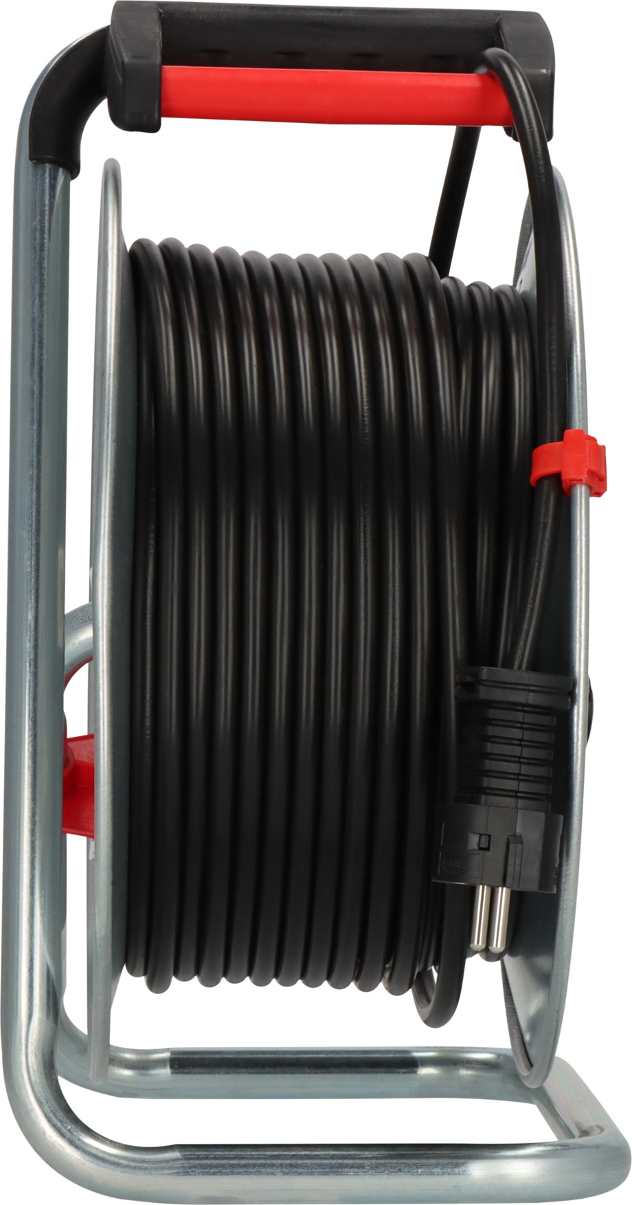 EMOS - Kabelhaspel 50m met schakelaar - 4 geaarde stopcontacten - 230 V, 16 A, 3680 W - hoogwaardige PVC-isolatie - H05VV-F3G 1,5 mm2 - oververhittingsbeveiliging - IP20 voor binnen