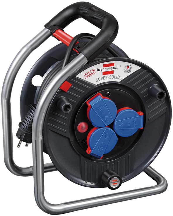Dwingend ik heb het gevonden liefdadigheid Super-Solid IP44 kabelhaspel voor nijverheid/bouw 25m H07RN-F 3G1,5 |  brennenstuhl®