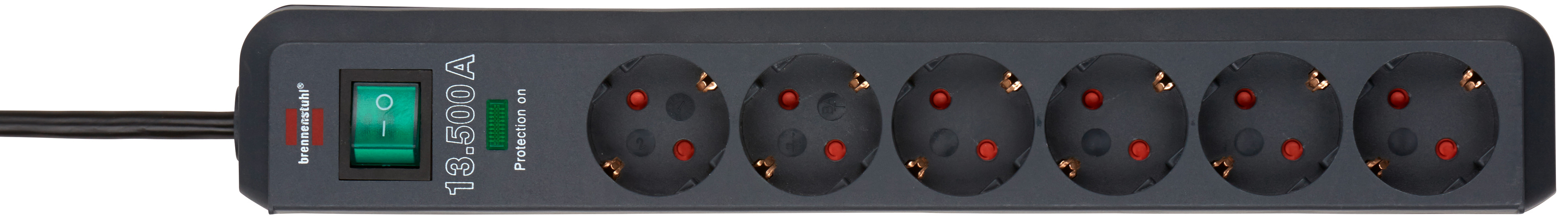 Inactief vlinder Verschrikking Eco-Line overspanningsbeveiliging 13.500A 6-voudige antraciet 5m H05VV-F 3G1,5 | brennenstuhl® Inactief vlinder Verschrikking Eco-Line overspanningsbeveiliging 13.500A 6-voudige antraciet 5m H05VV-F 3G1,5 | brennenstuhl®