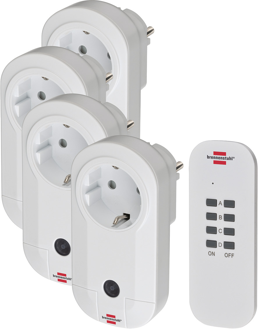 Pijl touw Verdikken Comfort-Line Radiografisch bediende schakelaarset 4x IP20 | brennenstuhl®