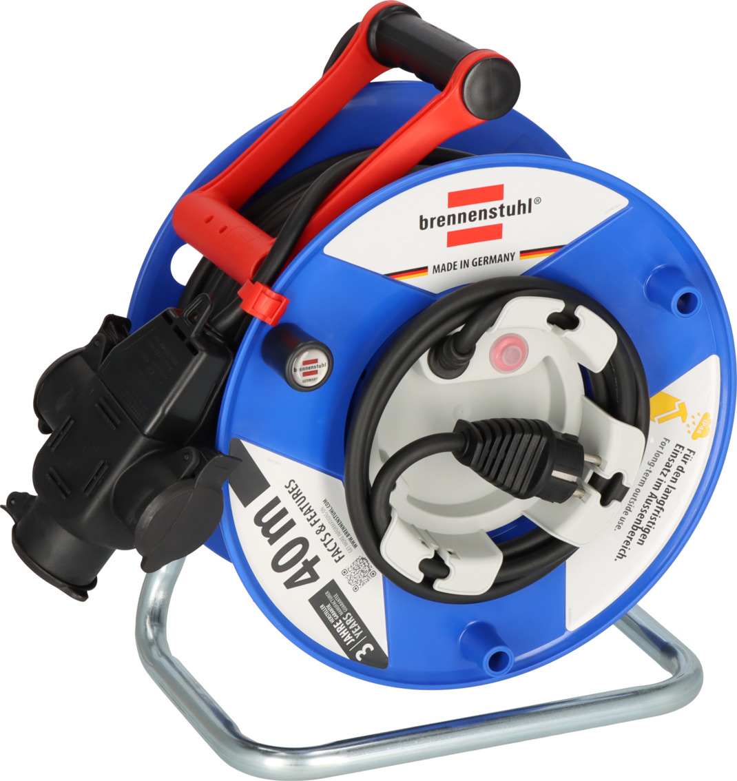passend compromis advies Garant G kabelhaspel IP44 38+2m H07RN-F3G1.5 met 3-voudige rubberen  koppeling | brennenstuhl®
