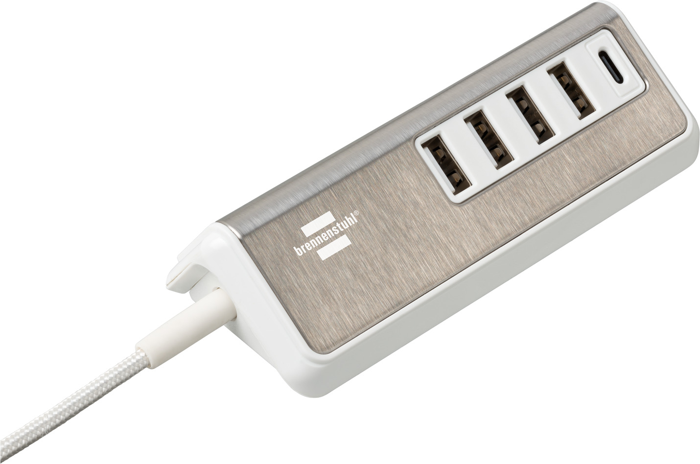 nicotine Verschuiving Afleiding brennenstuhl®estilo USB multilader met 1,5m textiel kabel 4x USB lader + 1x  USB C | brennenstuhl®