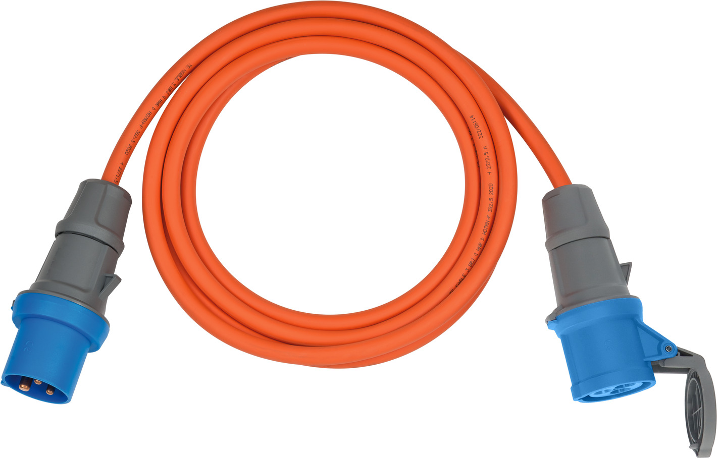 afstuderen Populair Lokken CEE verlengsnoer IP44 voor Camping/Maritime 5m H07RN-F 3G2,5 oranje CEE  230V/16A stekker en koppeling | brennenstuhl®