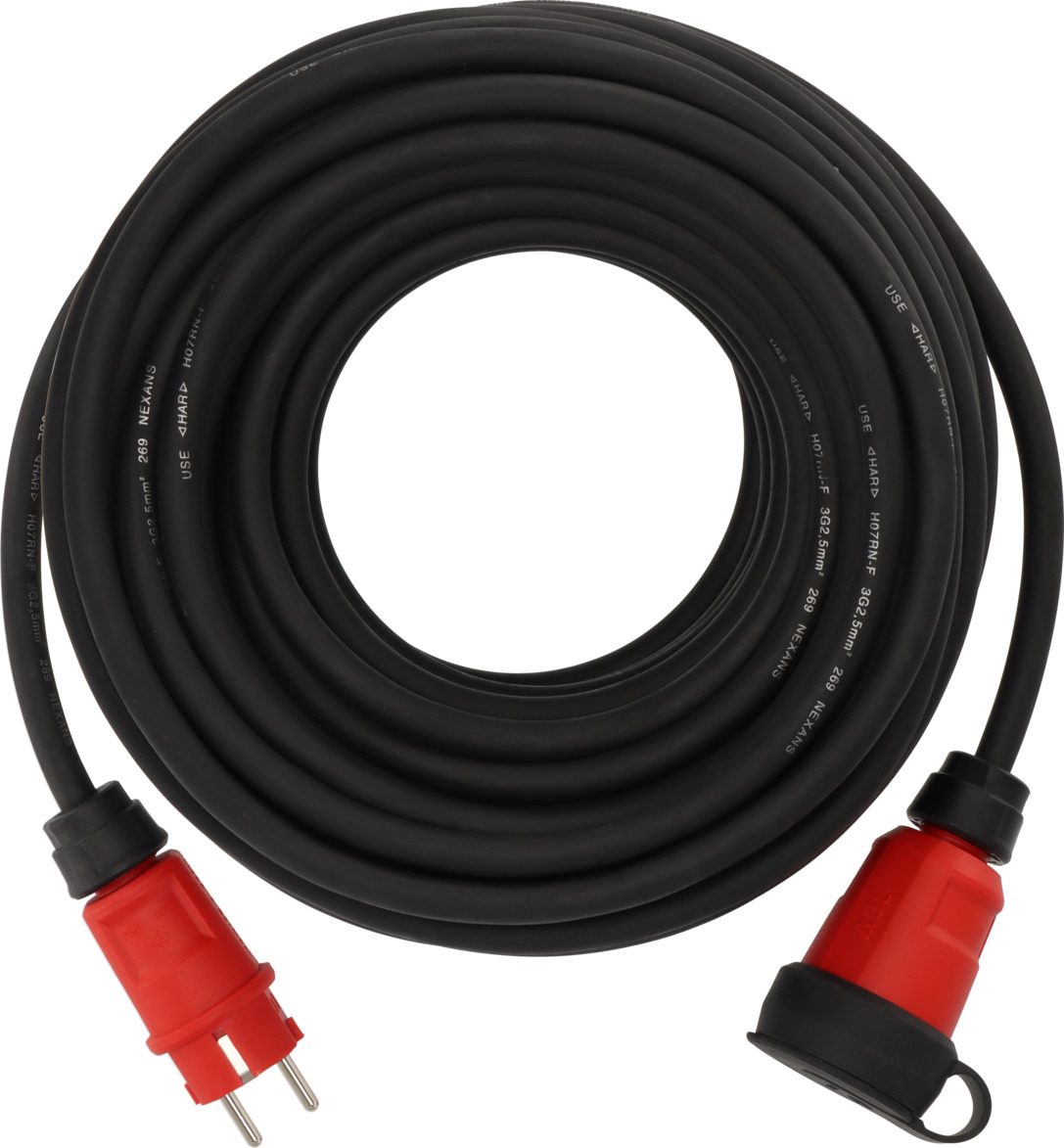 Brennenstuhl Professional 9161150161 Powerblock Met Verlengsnoer PB 1100 H07RN-F 3G1.5 - IP54 4 V 15m Zwart